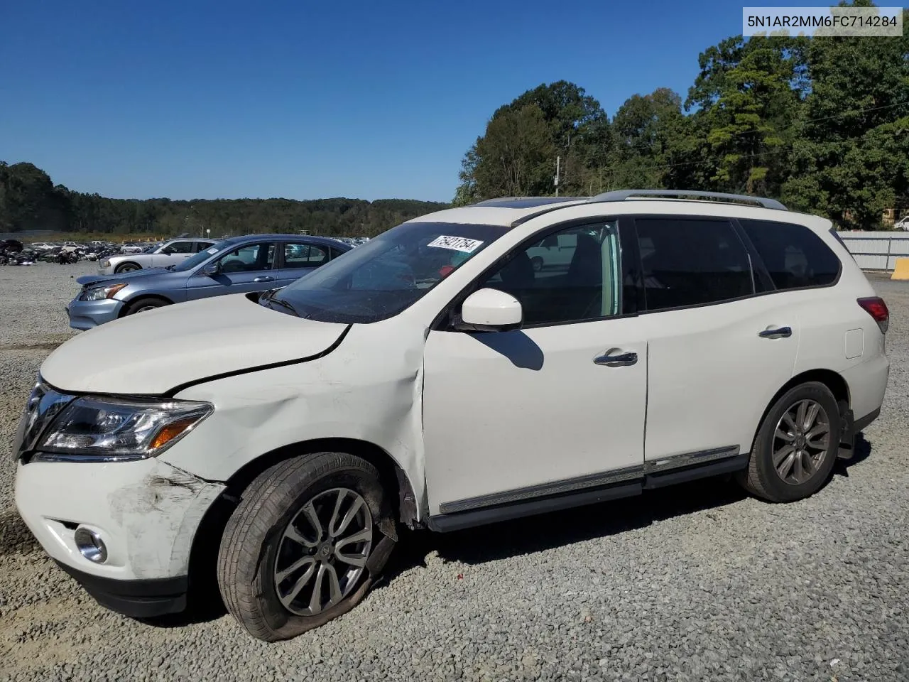 2015 Nissan Pathfinder S VIN: 5N1AR2MM6FC714284 Lot: 75421754