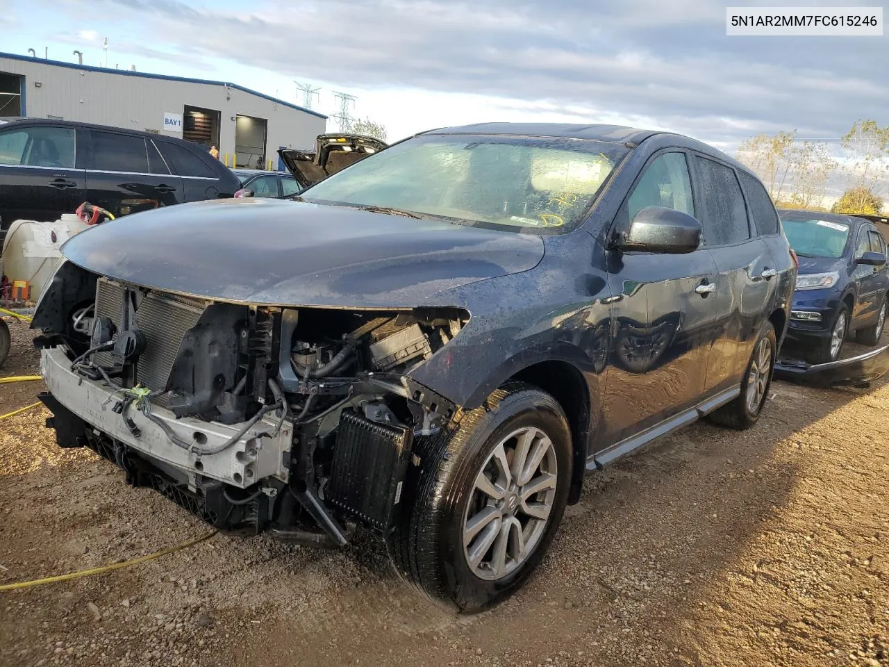 2015 Nissan Pathfinder S VIN: 5N1AR2MM7FC615246 Lot: 75502964