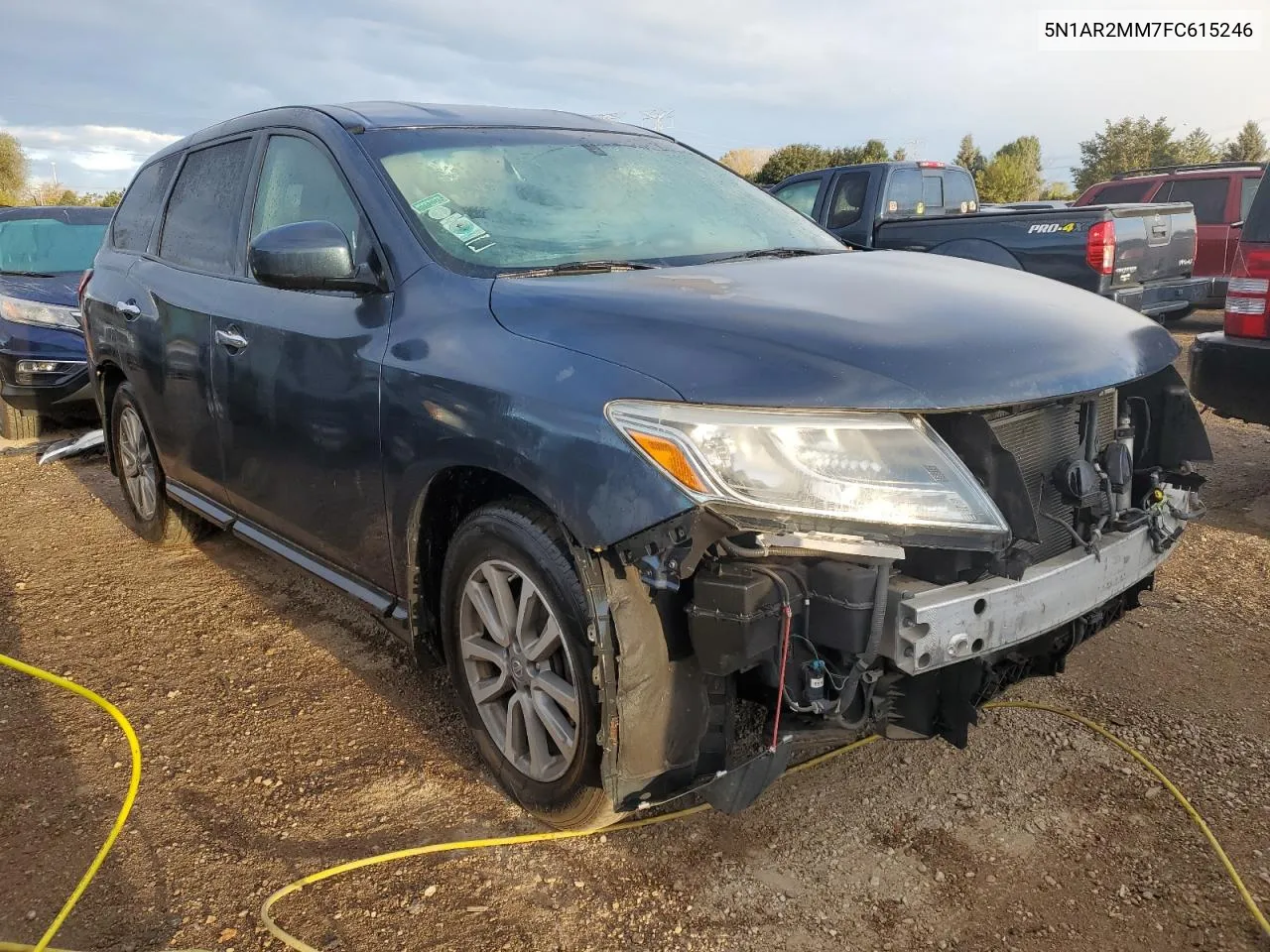 2015 Nissan Pathfinder S VIN: 5N1AR2MM7FC615246 Lot: 75502964