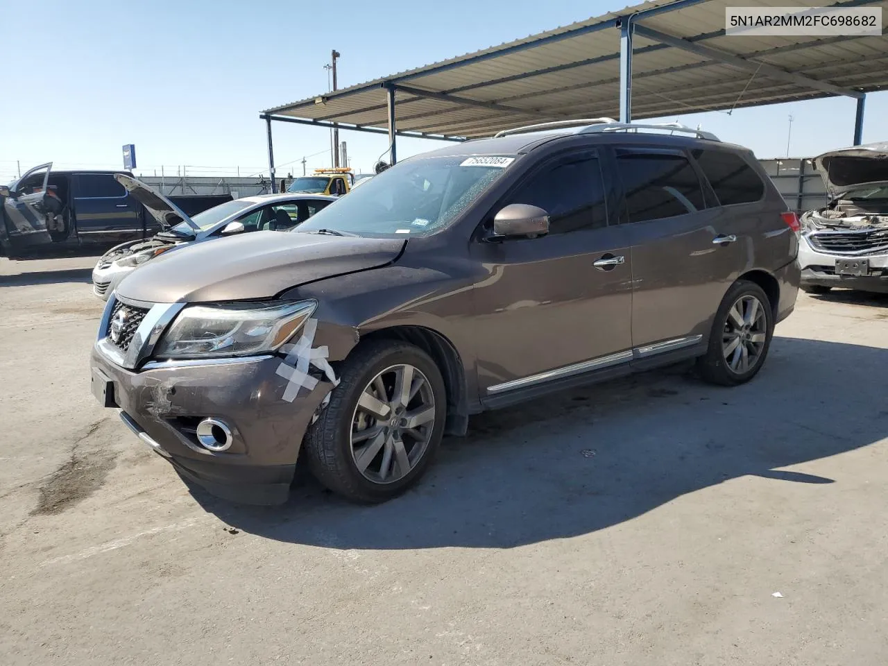 2015 Nissan Pathfinder S VIN: 5N1AR2MM2FC698682 Lot: 75652084