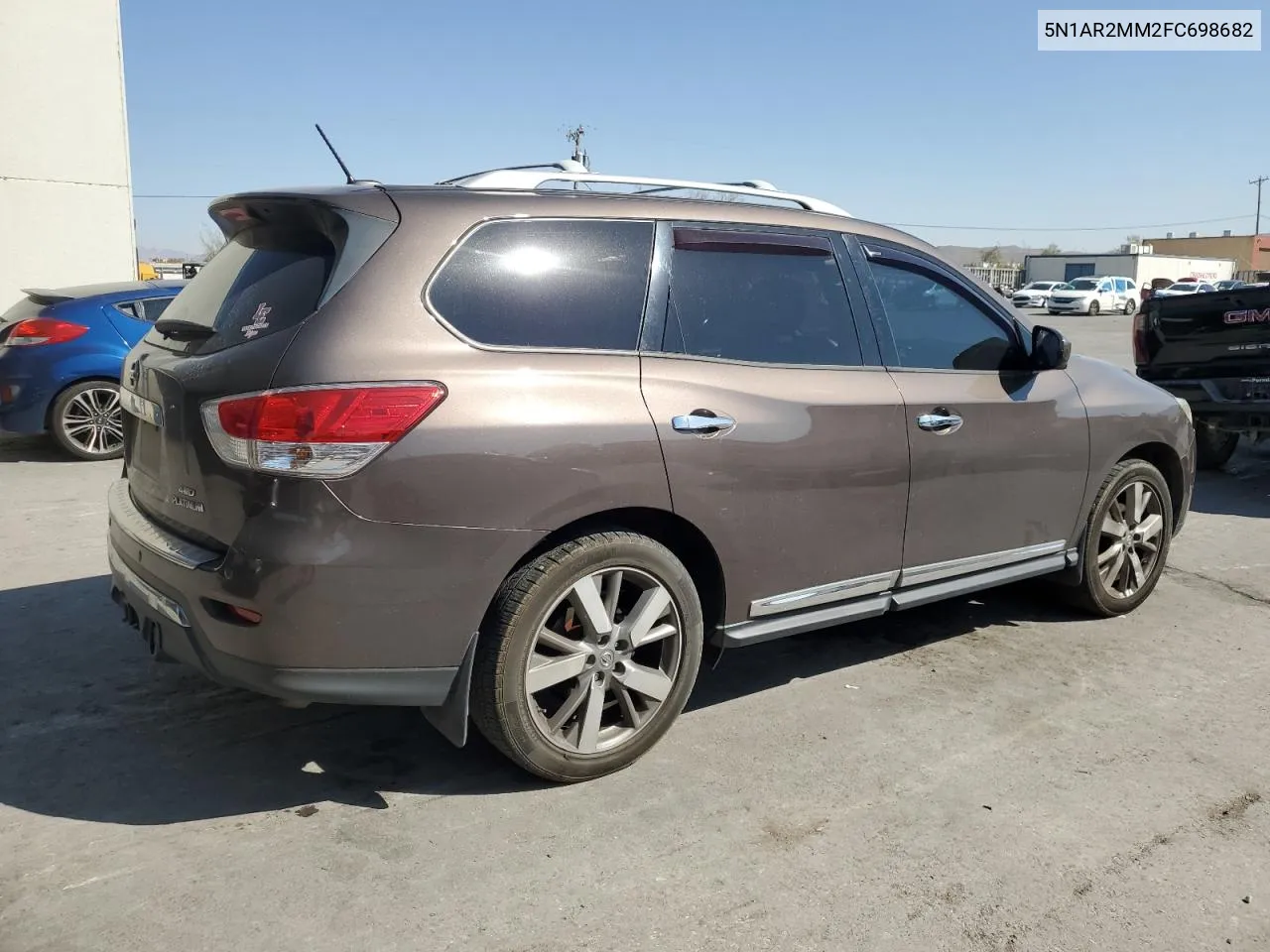 2015 Nissan Pathfinder S VIN: 5N1AR2MM2FC698682 Lot: 75652084