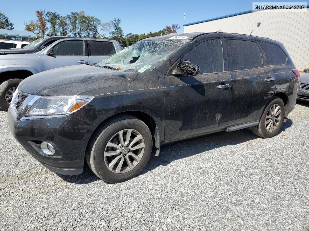 2015 Nissan Pathfinder S VIN: 5N1AR2MNXFC642787 Lot: 75667764