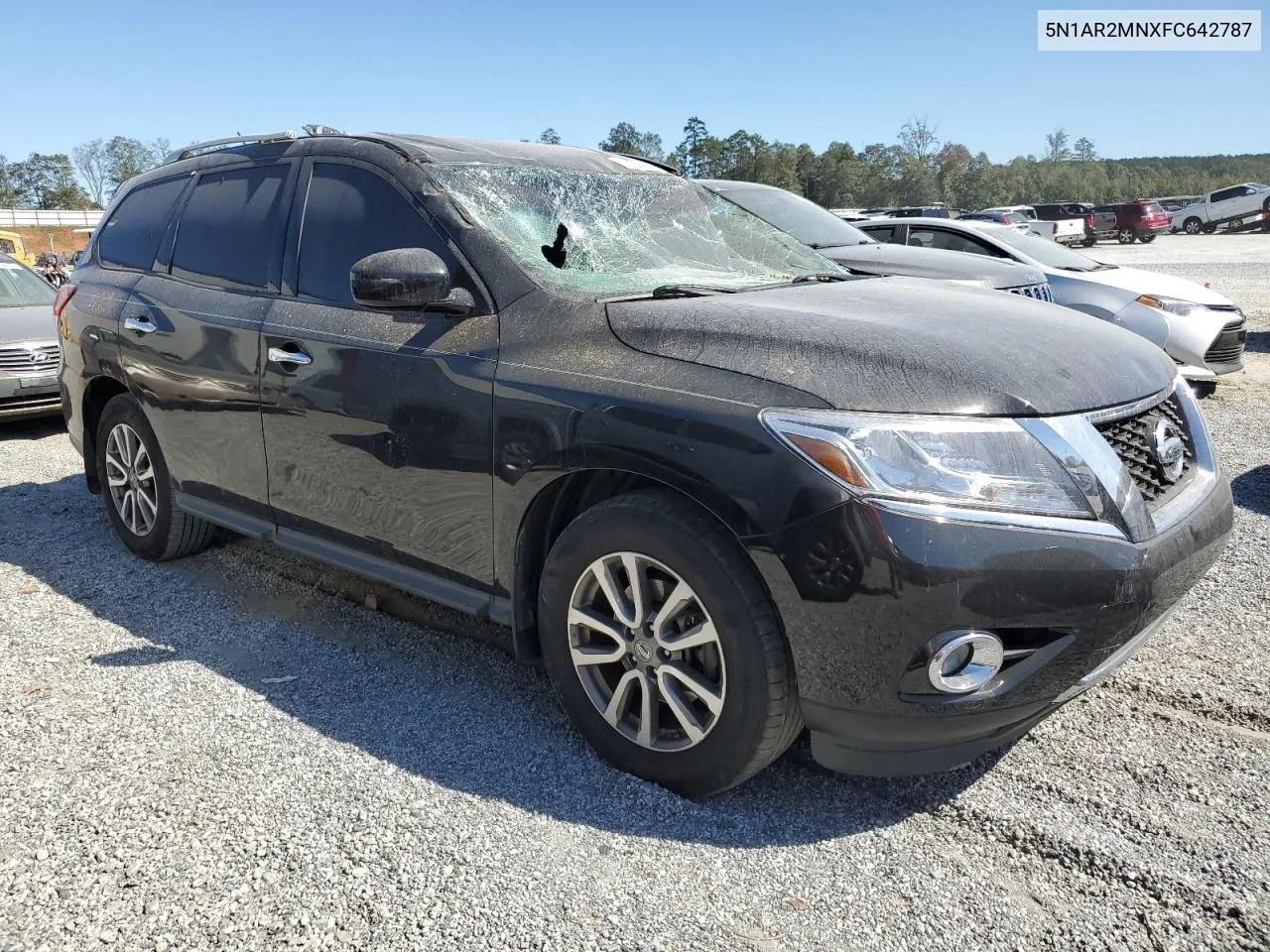 2015 Nissan Pathfinder S VIN: 5N1AR2MNXFC642787 Lot: 75667764