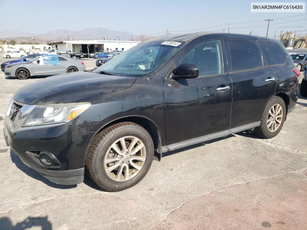 2015 Nissan Pathfinder S VIN: 5N1AR2MN4FC616430 Lot: 75708814