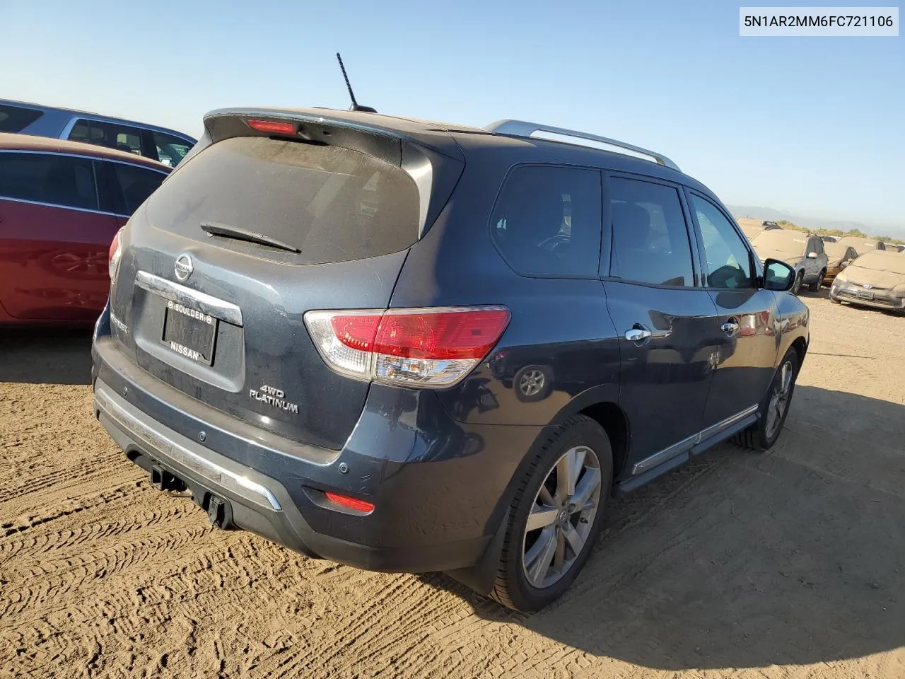 2015 Nissan Pathfinder S VIN: 5N1AR2MM6FC721106 Lot: 75768144