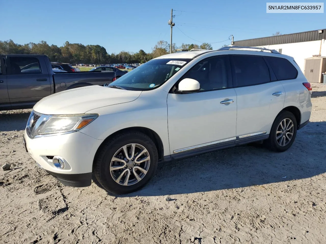 2015 Nissan Pathfinder S VIN: 5N1AR2MN8FC633957 Lot: 75770034