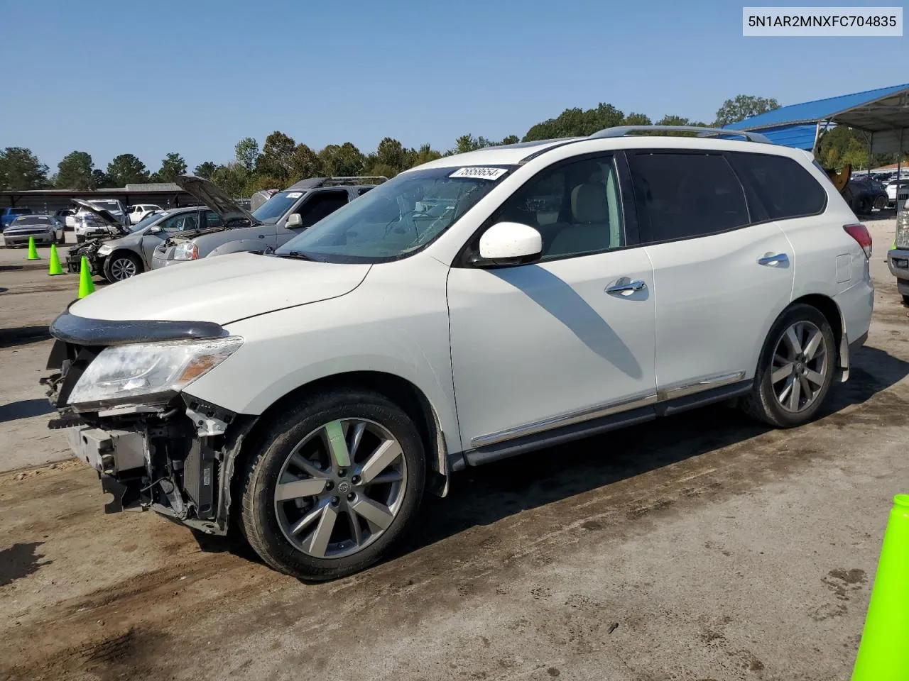 2015 Nissan Pathfinder S VIN: 5N1AR2MNXFC704835 Lot: 75858654