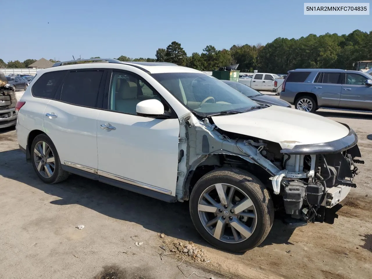 2015 Nissan Pathfinder S VIN: 5N1AR2MNXFC704835 Lot: 75858654