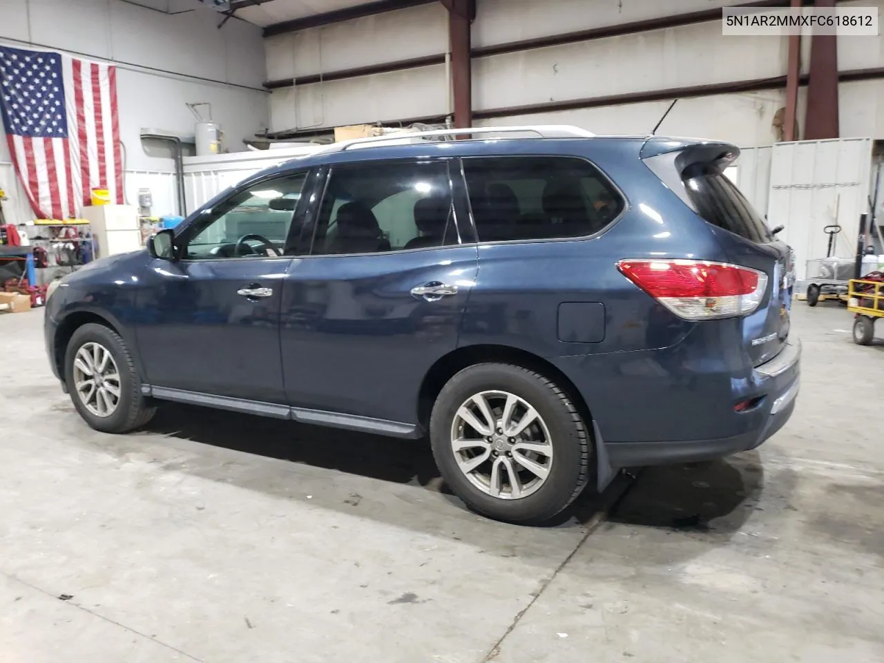 2015 Nissan Pathfinder S VIN: 5N1AR2MMXFC618612 Lot: 75872254