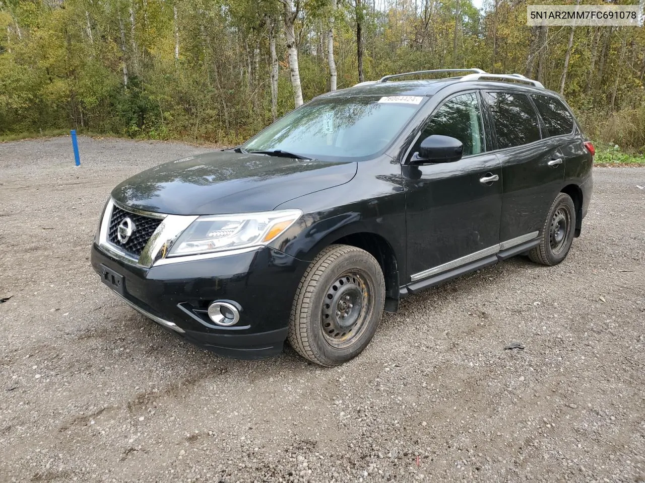 2015 Nissan Pathfinder S VIN: 5N1AR2MM7FC691078 Lot: 76064424