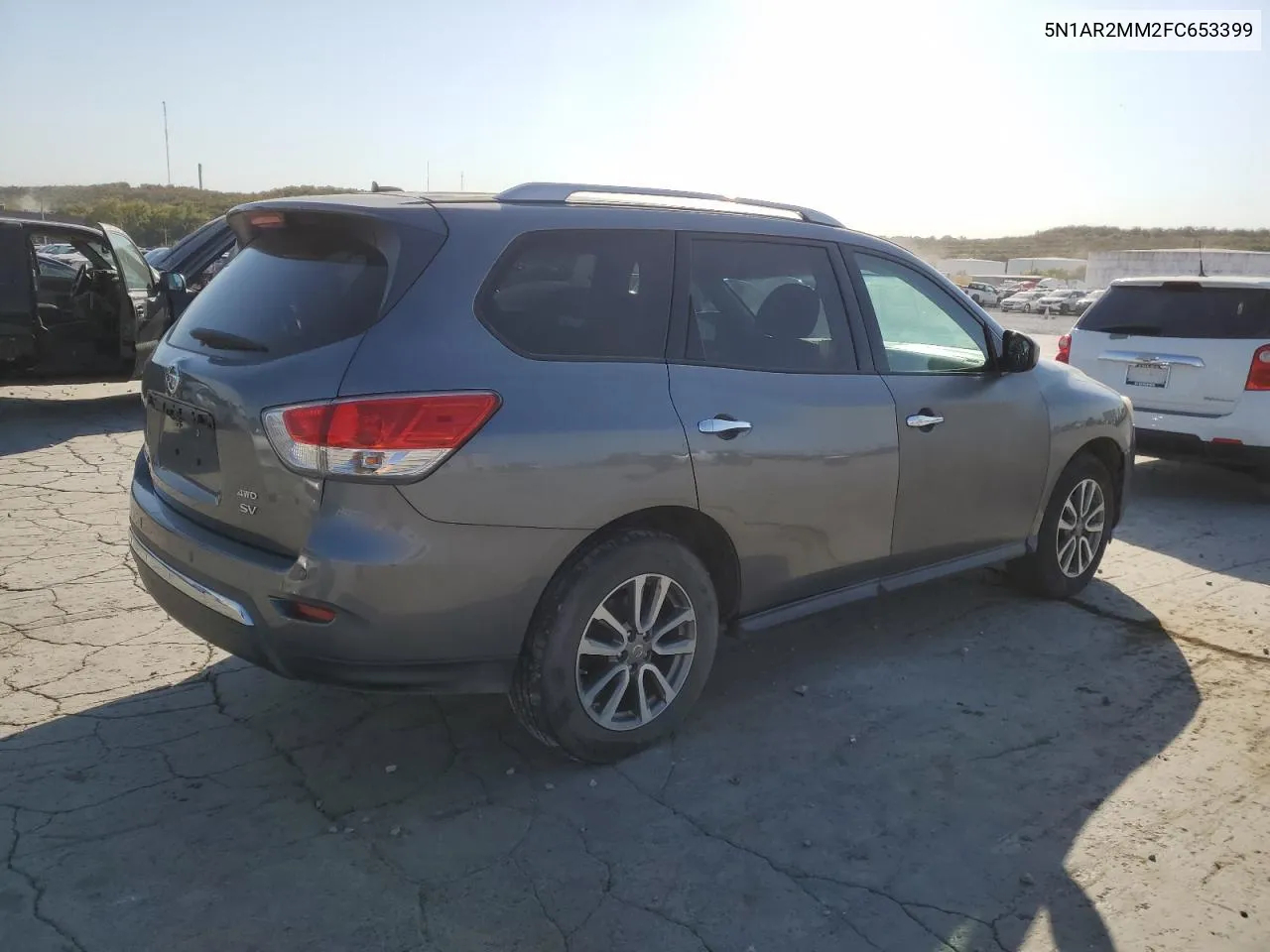 2015 Nissan Pathfinder S VIN: 5N1AR2MM2FC653399 Lot: 76106564