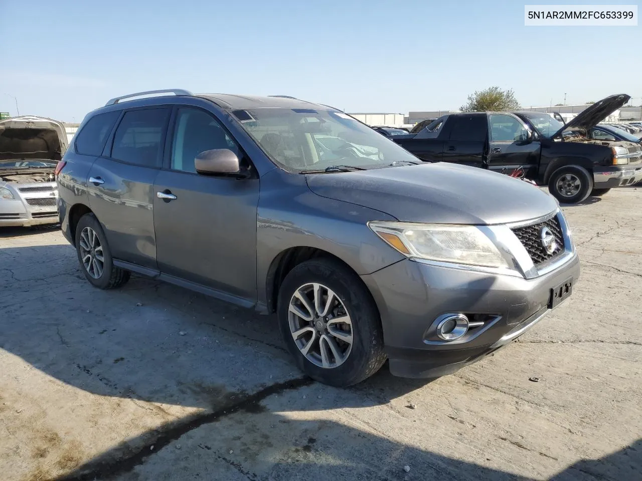 2015 Nissan Pathfinder S VIN: 5N1AR2MM2FC653399 Lot: 76106564