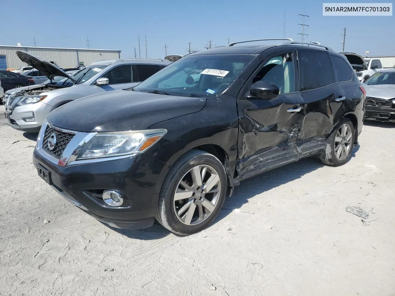 2015 Nissan Pathfinder S VIN: 5N1AR2MM7FC701303 Lot: 76111754