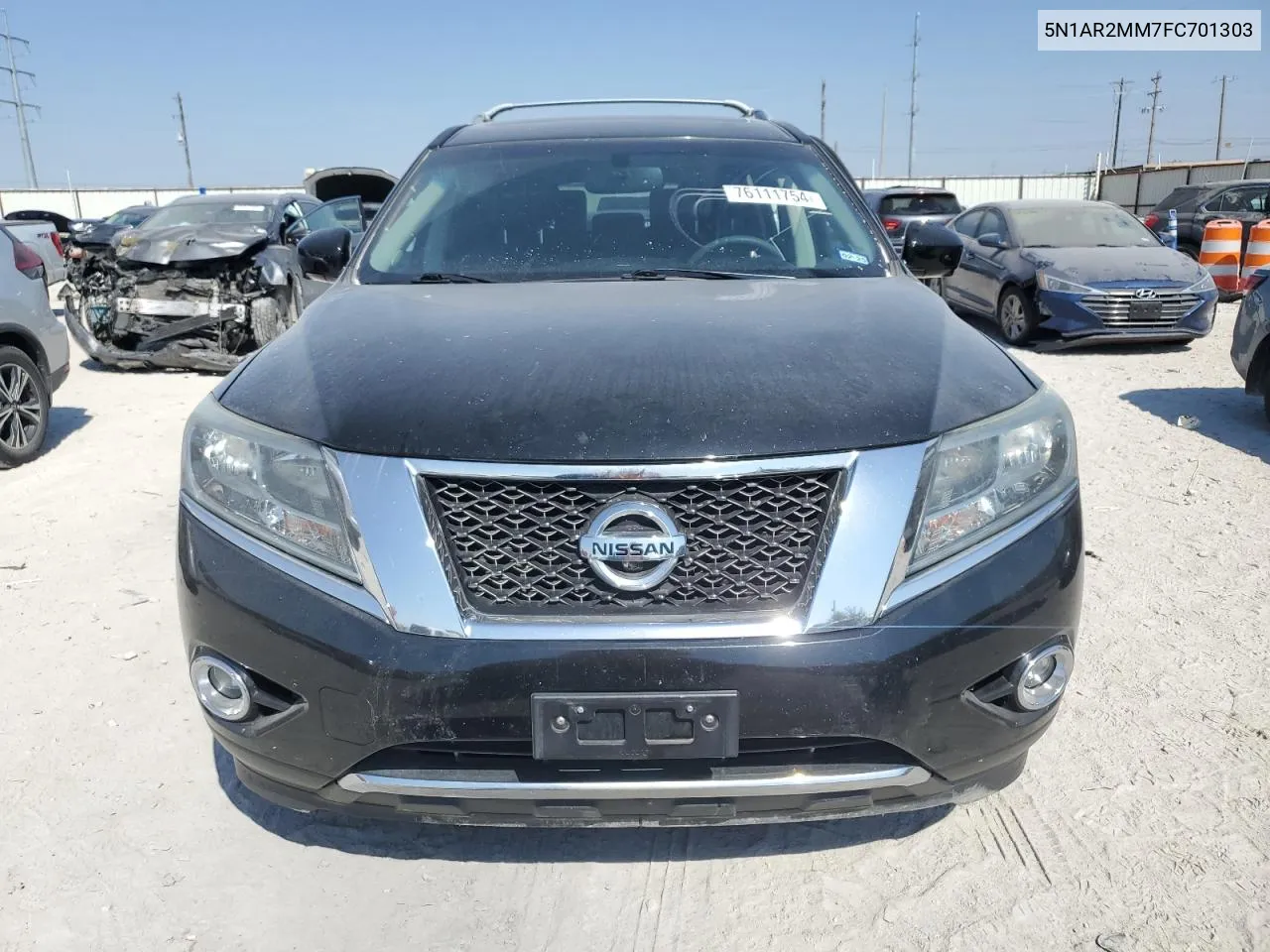 2015 Nissan Pathfinder S VIN: 5N1AR2MM7FC701303 Lot: 76111754