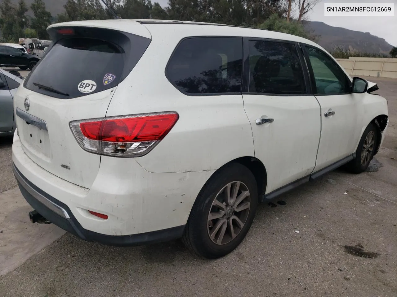 2015 Nissan Pathfinder S VIN: 5N1AR2MN8FC612669 Lot: 76274894