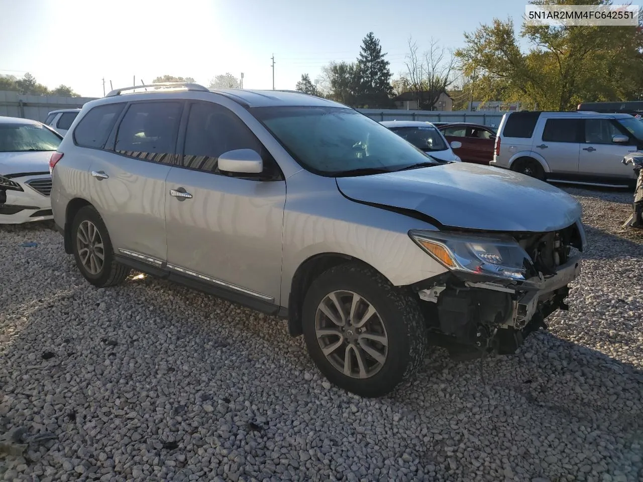 2015 Nissan Pathfinder S VIN: 5N1AR2MM4FC642551 Lot: 76839304