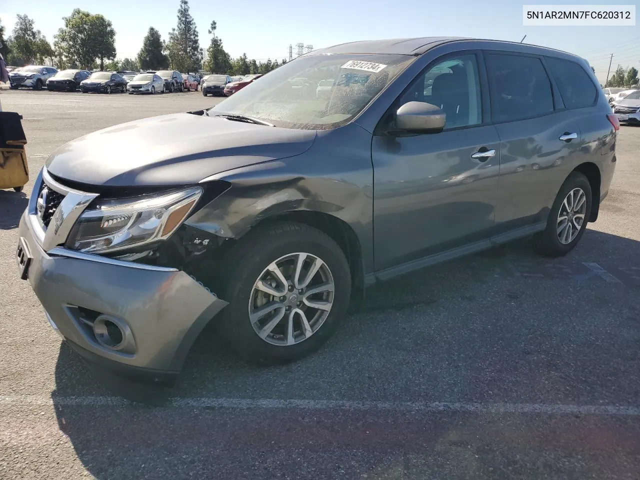 2015 Nissan Pathfinder S VIN: 5N1AR2MN7FC620312 Lot: 76912734