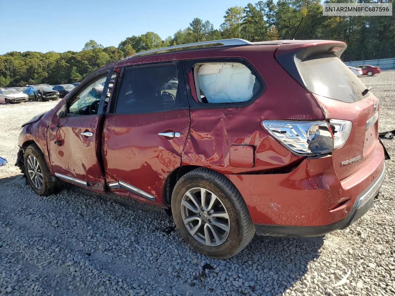 2015 Nissan Pathfinder S VIN: 5N1AR2MN8FC687596 Lot: 76993754