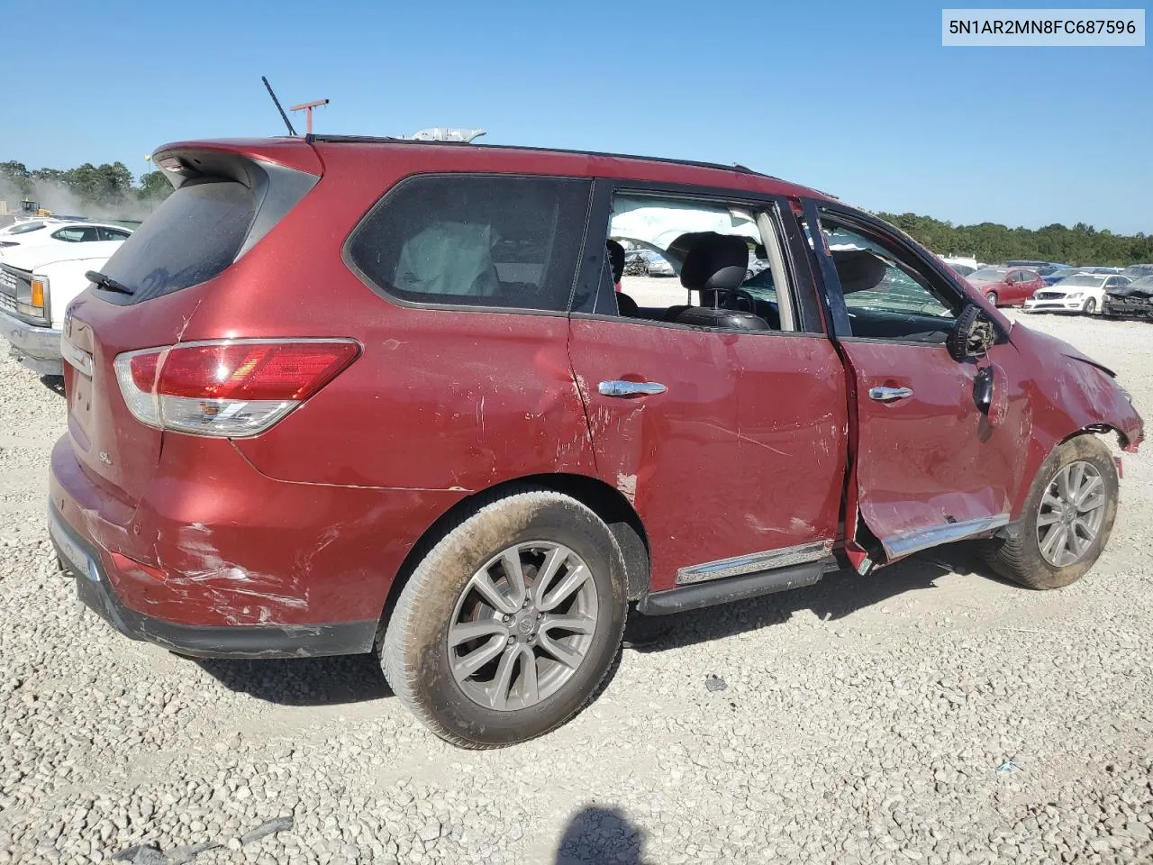 2015 Nissan Pathfinder S VIN: 5N1AR2MN8FC687596 Lot: 76993754