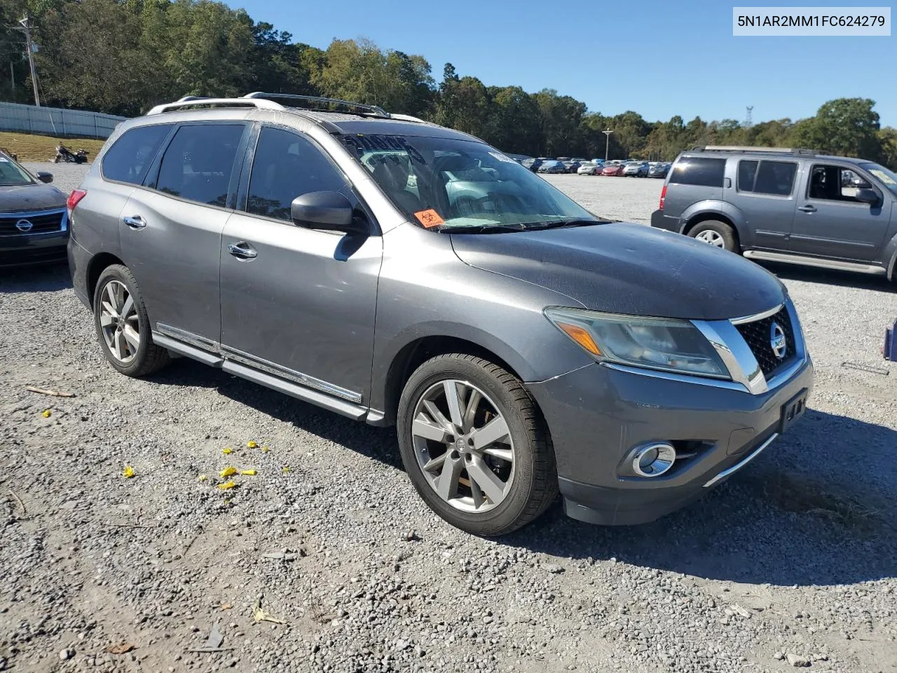 2015 Nissan Pathfinder S VIN: 5N1AR2MM1FC624279 Lot: 77064584