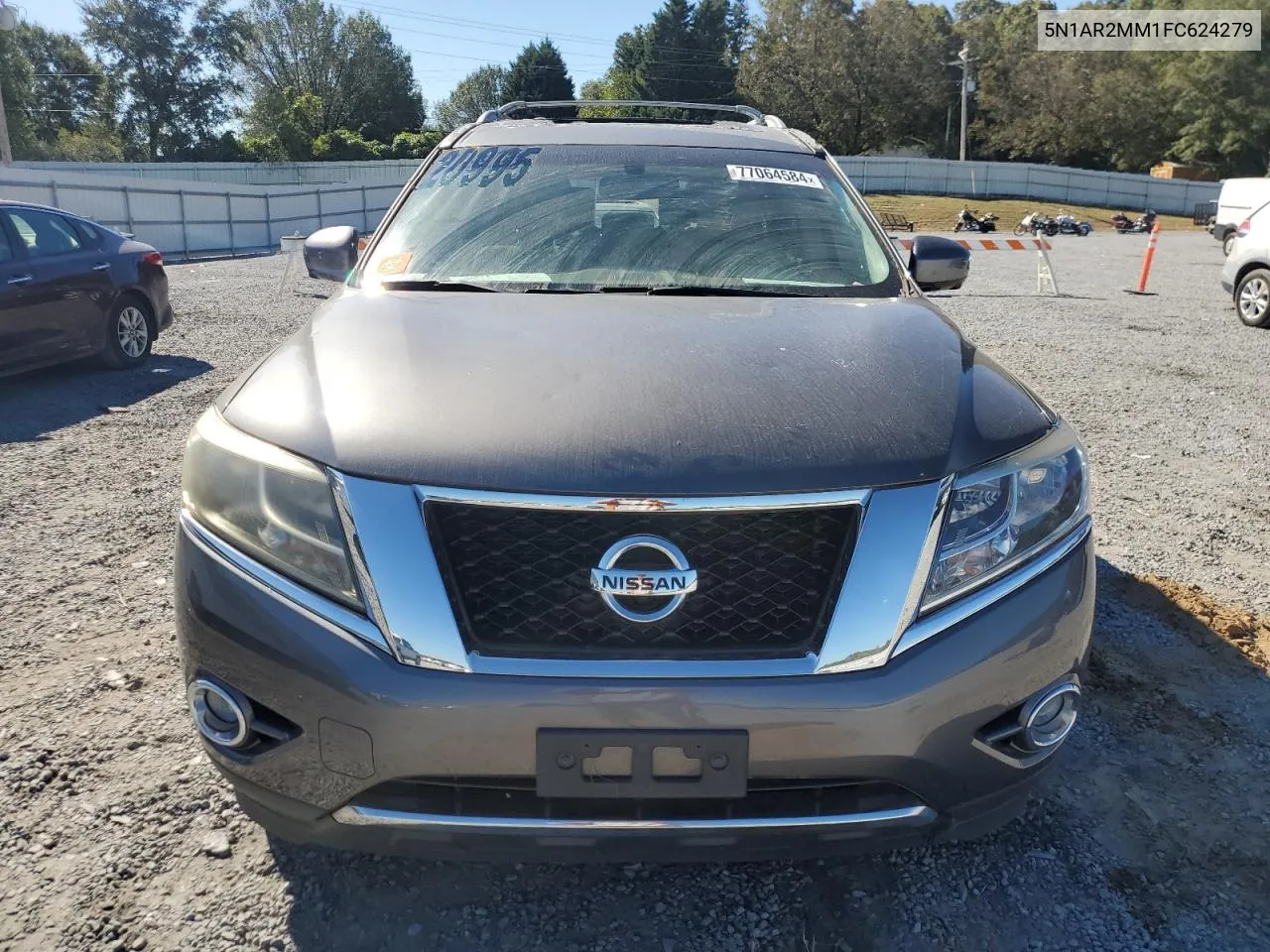 2015 Nissan Pathfinder S VIN: 5N1AR2MM1FC624279 Lot: 77064584