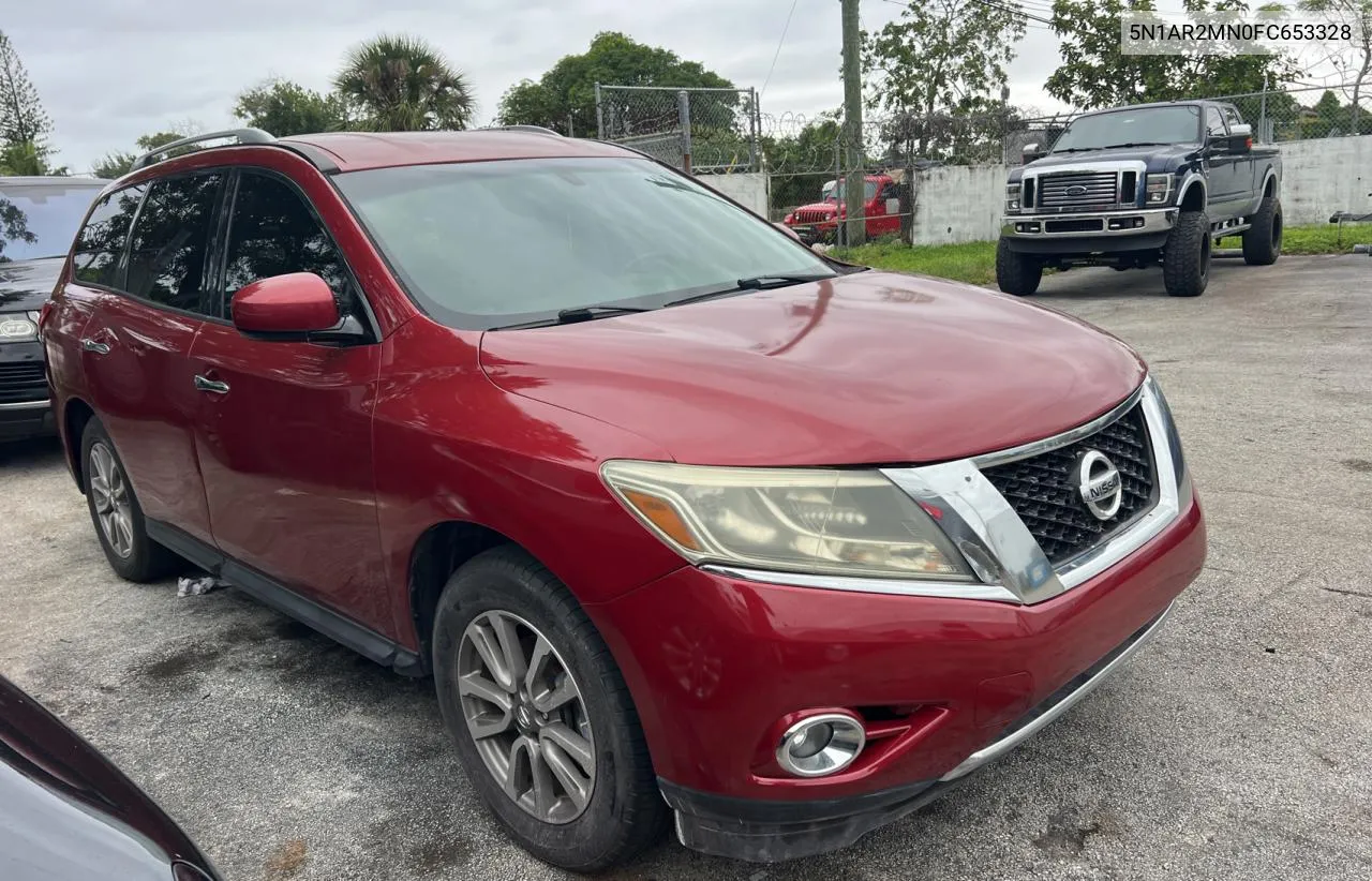 2015 Nissan Pathfinder S VIN: 5N1AR2MN0FC653328 Lot: 77072074