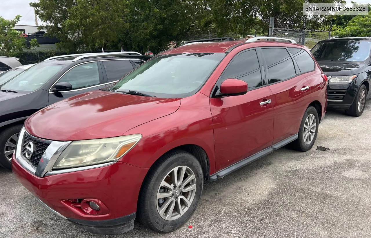 2015 Nissan Pathfinder S VIN: 5N1AR2MN0FC653328 Lot: 77072074