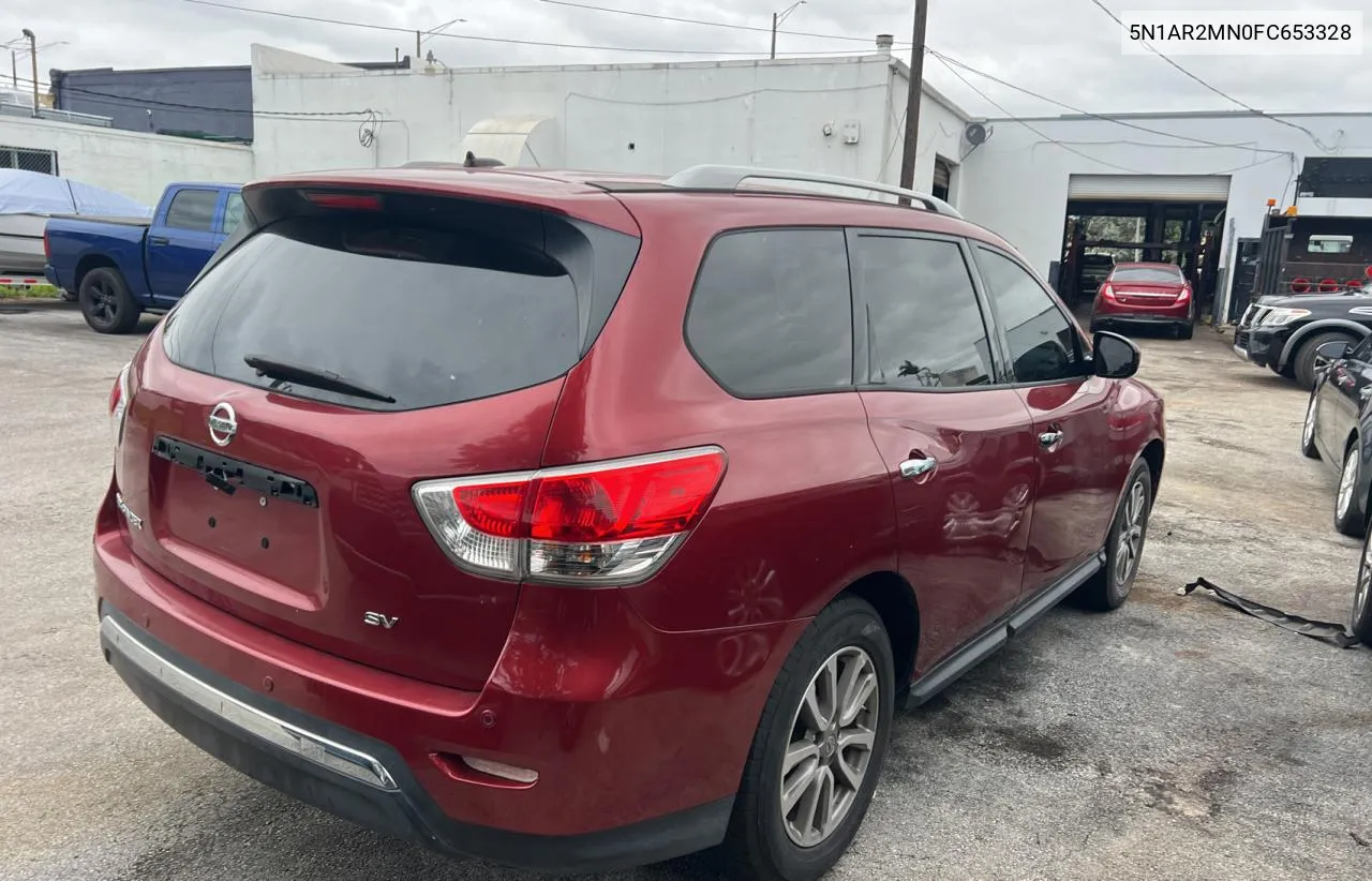 2015 Nissan Pathfinder S VIN: 5N1AR2MN0FC653328 Lot: 77072074