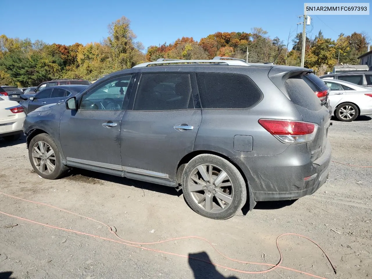 2015 Nissan Pathfinder S VIN: 5N1AR2MM1FC697393 Lot: 77197044