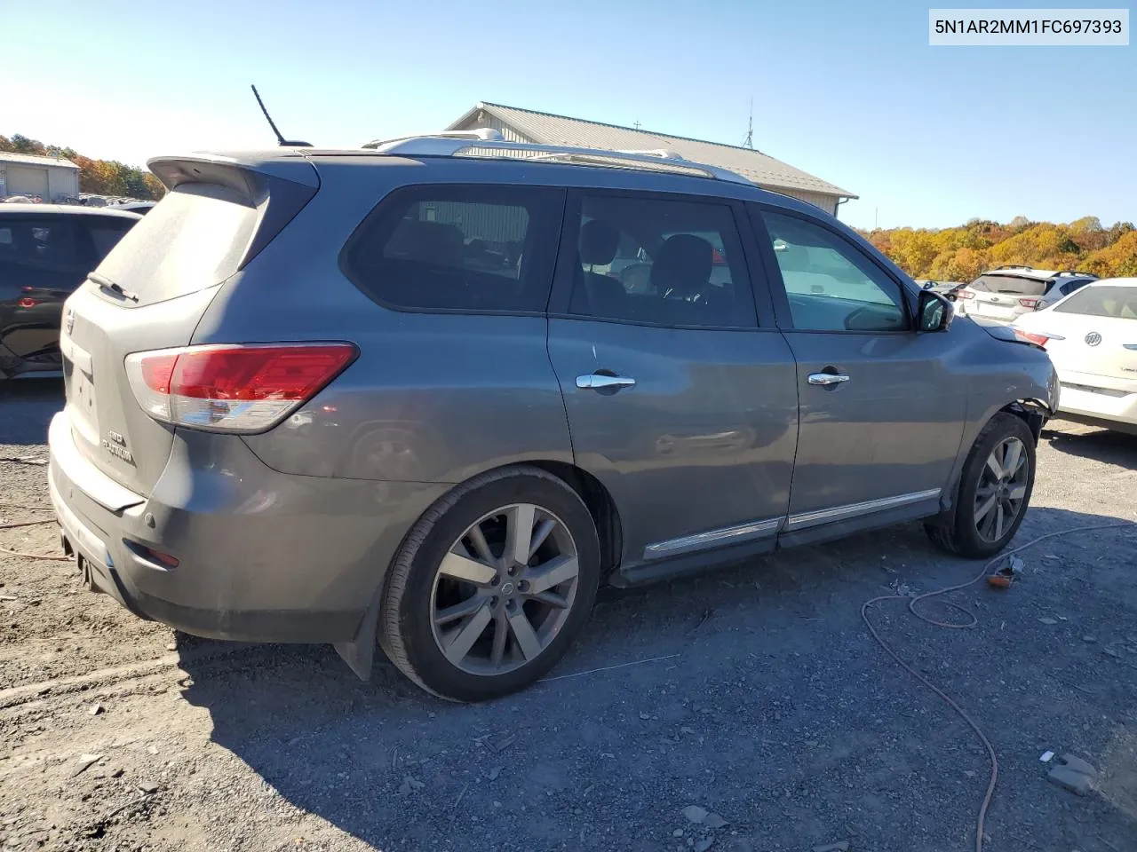 2015 Nissan Pathfinder S VIN: 5N1AR2MM1FC697393 Lot: 77197044