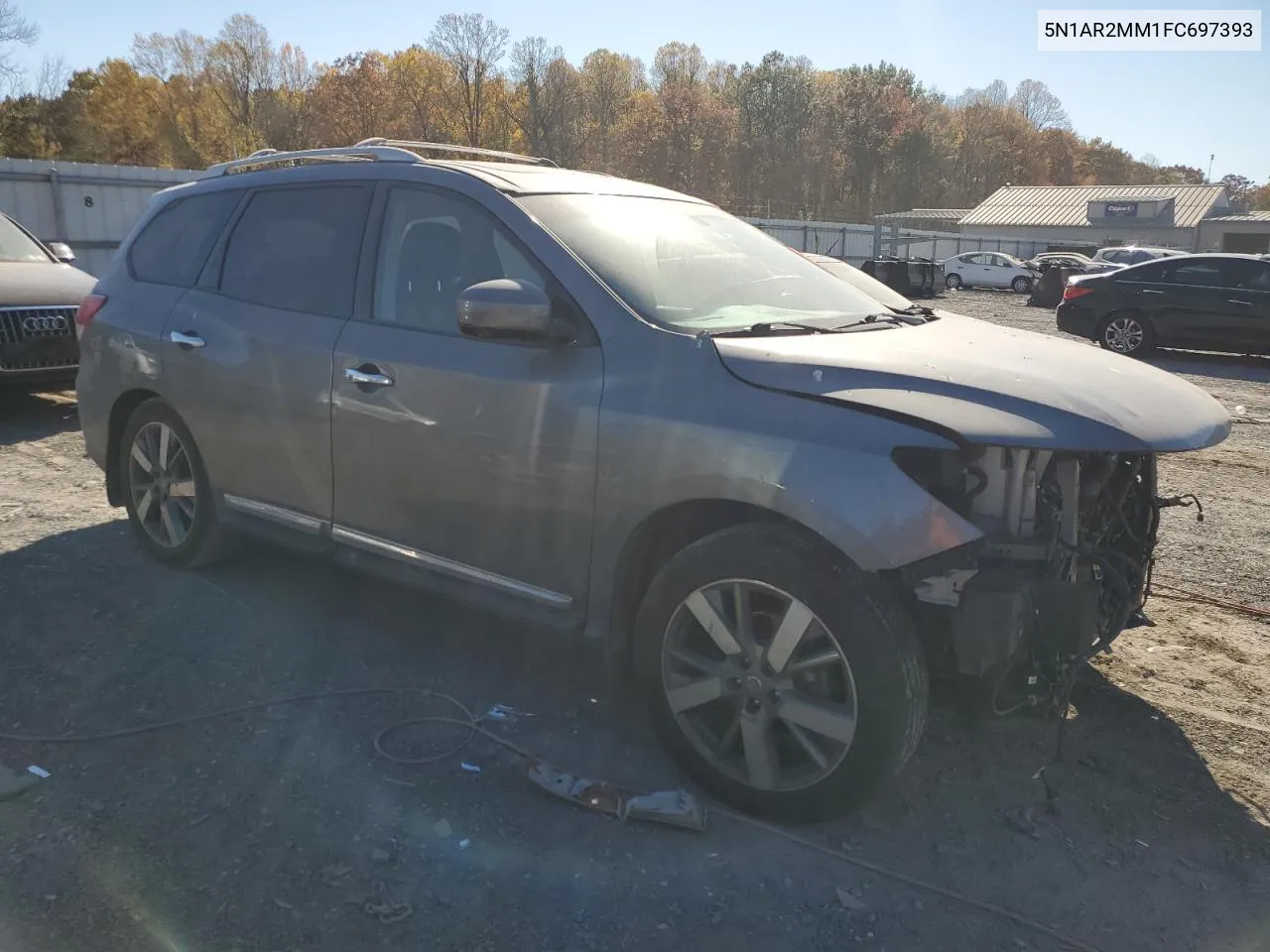 2015 Nissan Pathfinder S VIN: 5N1AR2MM1FC697393 Lot: 77197044