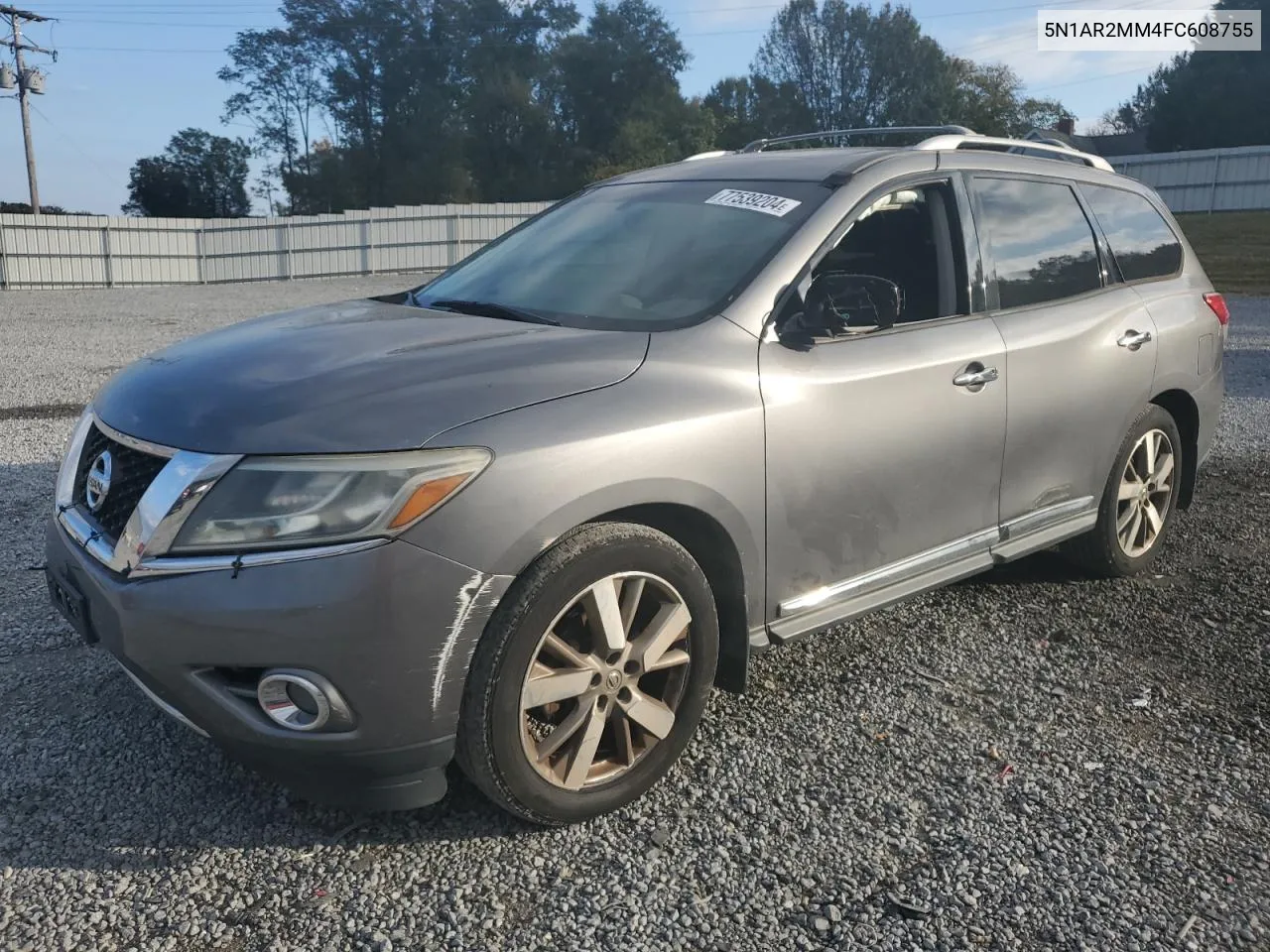 2015 Nissan Pathfinder S VIN: 5N1AR2MM4FC608755 Lot: 77539204