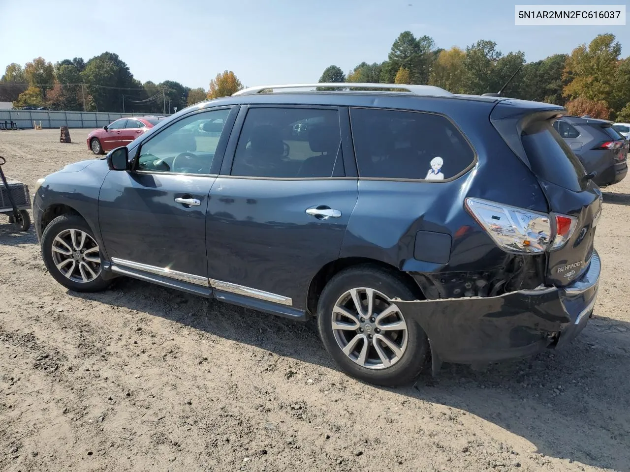 2015 Nissan Pathfinder S VIN: 5N1AR2MN2FC616037 Lot: 77760854