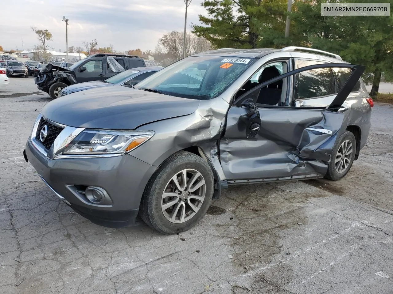 2015 Nissan Pathfinder S VIN: 5N1AR2MN2FC669708 Lot: 77838044