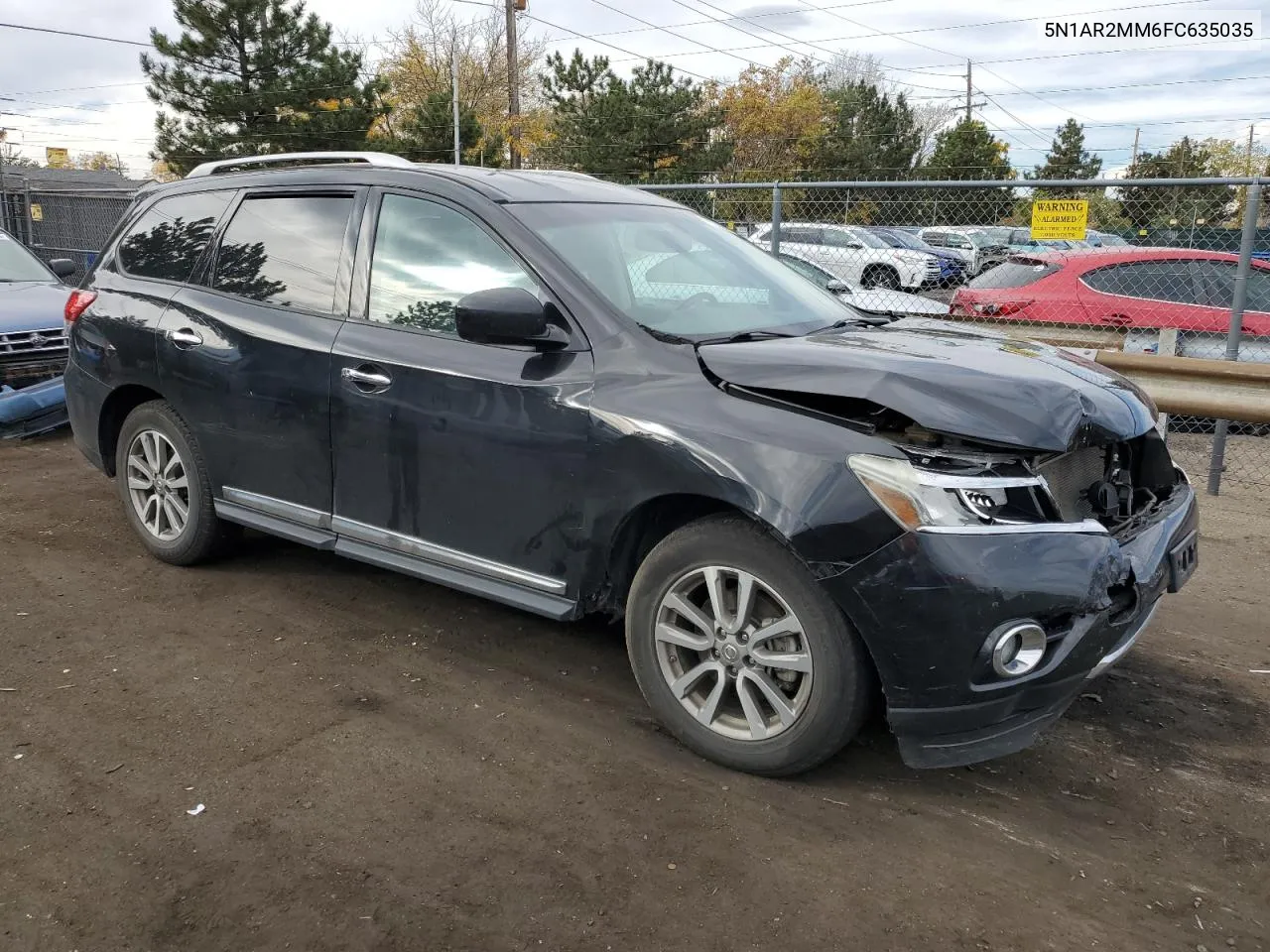 2015 Nissan Pathfinder S VIN: 5N1AR2MM6FC635035 Lot: 78230014