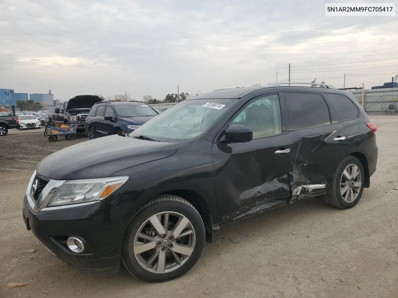 2015 Nissan Pathfinder S VIN: 5N1AR2MM9FC705417 Lot: 78359074