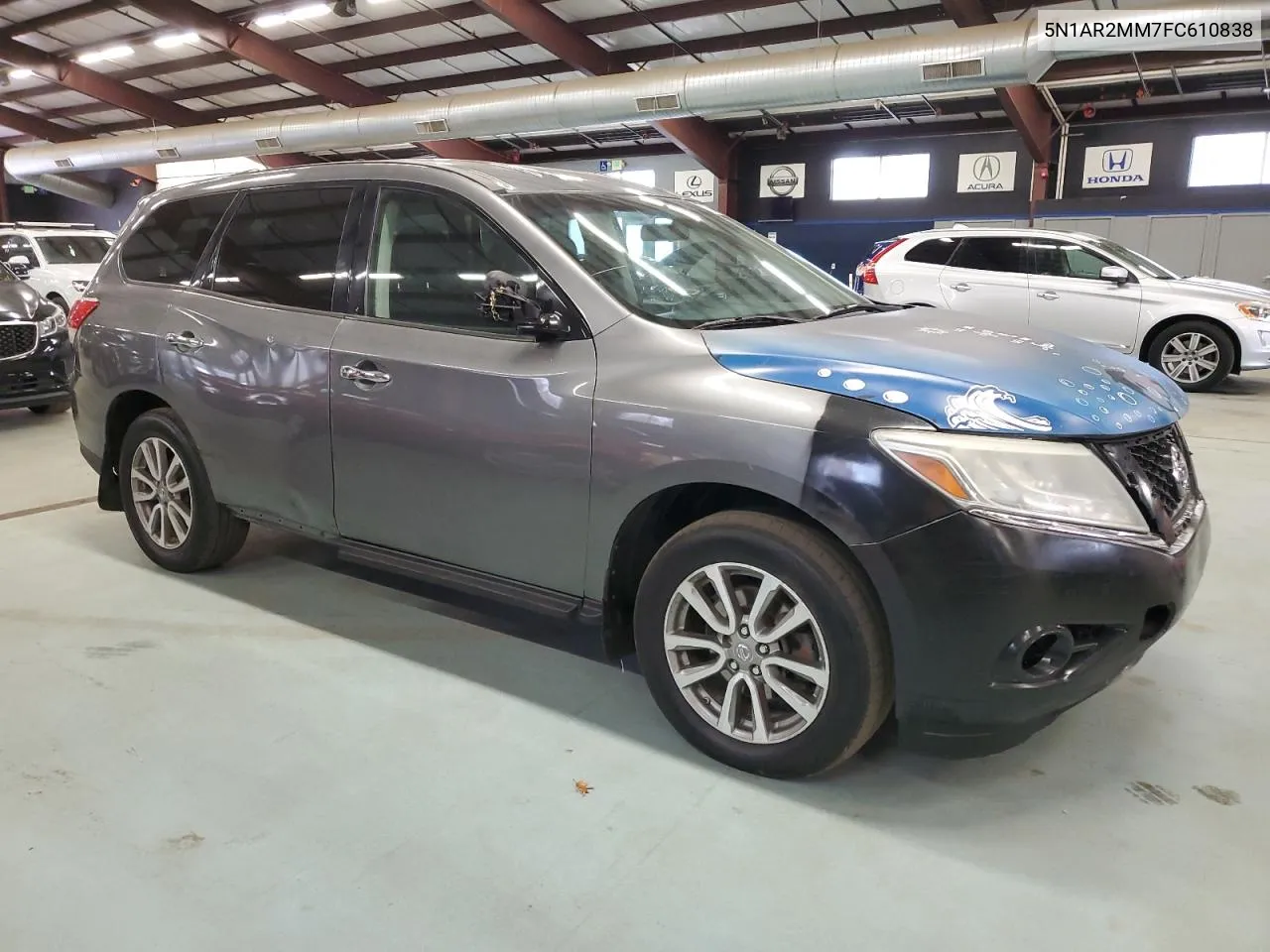 2015 Nissan Pathfinder S VIN: 5N1AR2MM7FC610838 Lot: 78454644