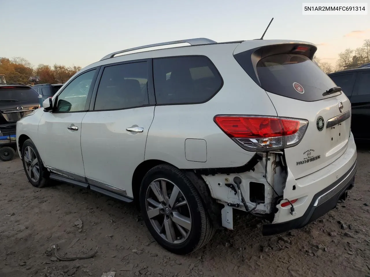 2015 Nissan Pathfinder S VIN: 5N1AR2MM4FC691314 Lot: 78620284