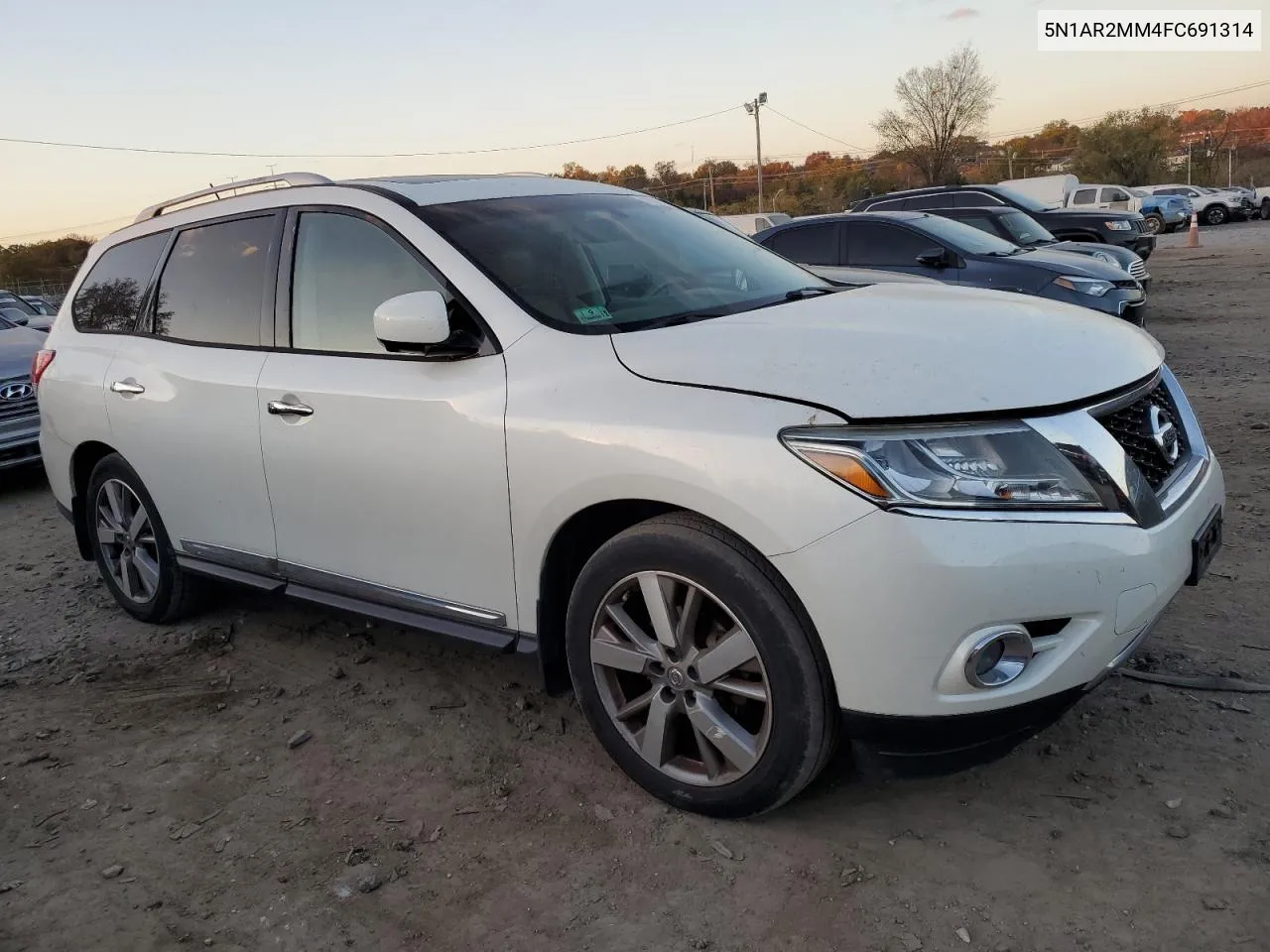 2015 Nissan Pathfinder S VIN: 5N1AR2MM4FC691314 Lot: 78620284