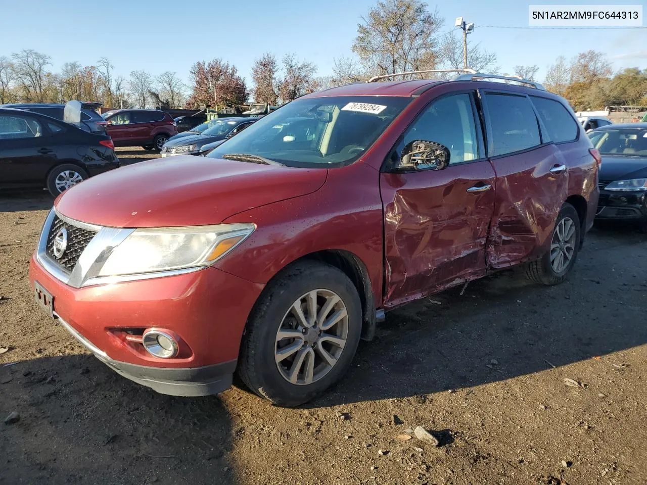 2015 Nissan Pathfinder S VIN: 5N1AR2MM9FC644313 Lot: 78799284