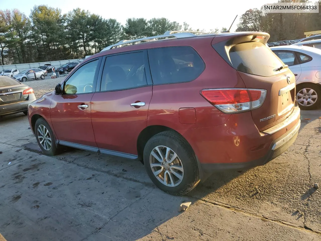 2015 Nissan Pathfinder S VIN: 5N1AR2MM5FC664333 Lot: 78986424