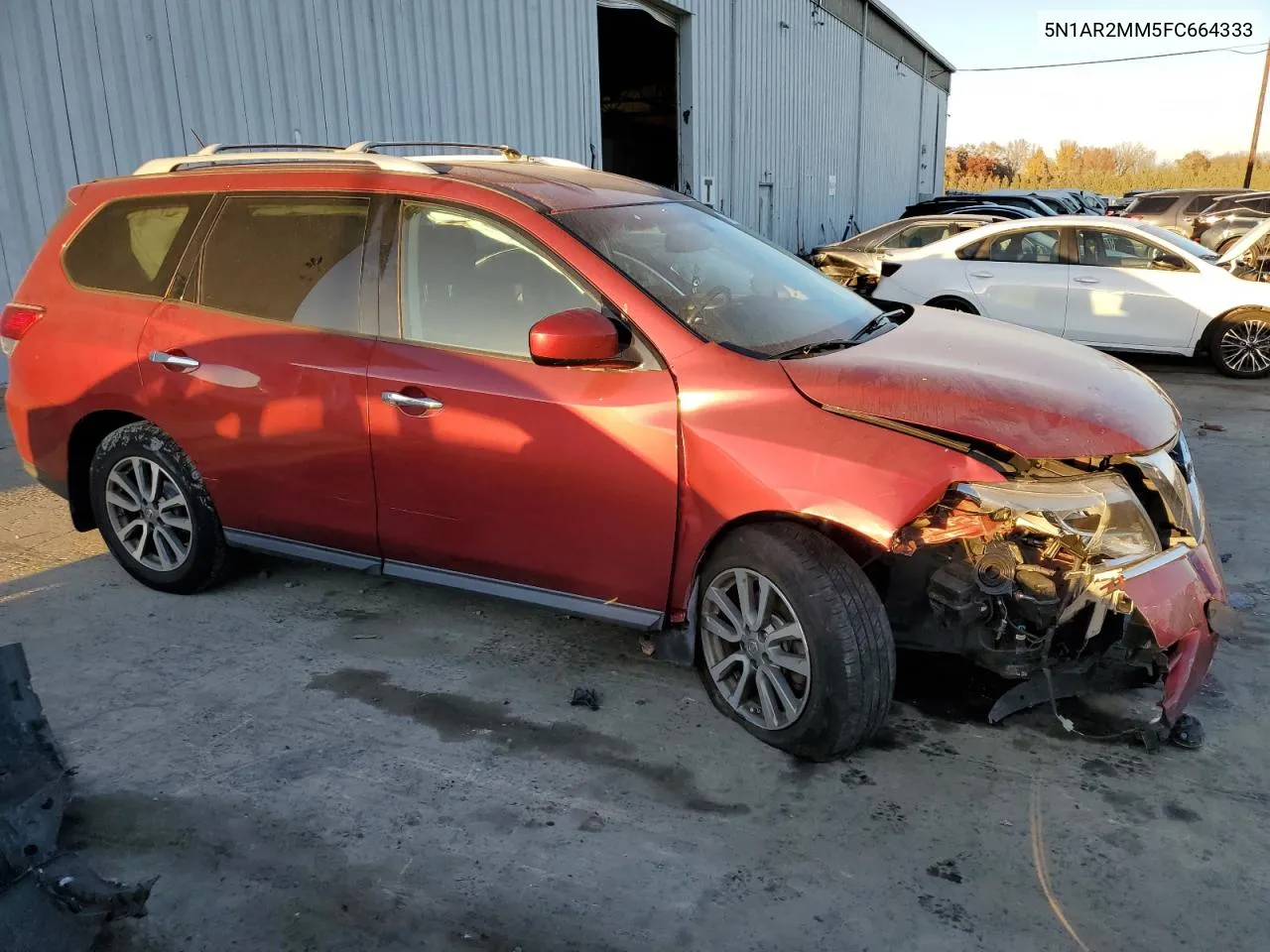 2015 Nissan Pathfinder S VIN: 5N1AR2MM5FC664333 Lot: 78986424