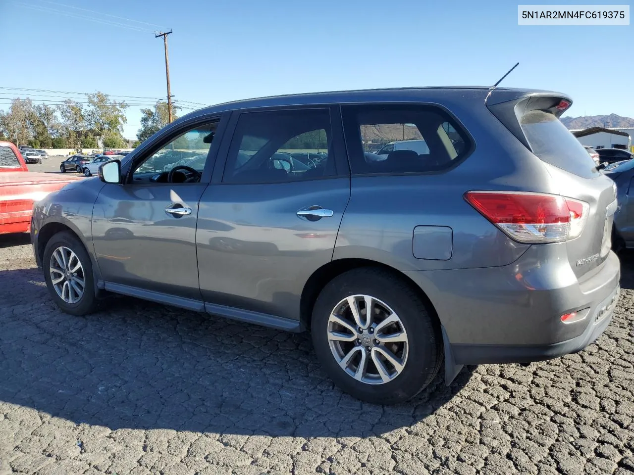 2015 Nissan Pathfinder S VIN: 5N1AR2MN4FC619375 Lot: 79233854