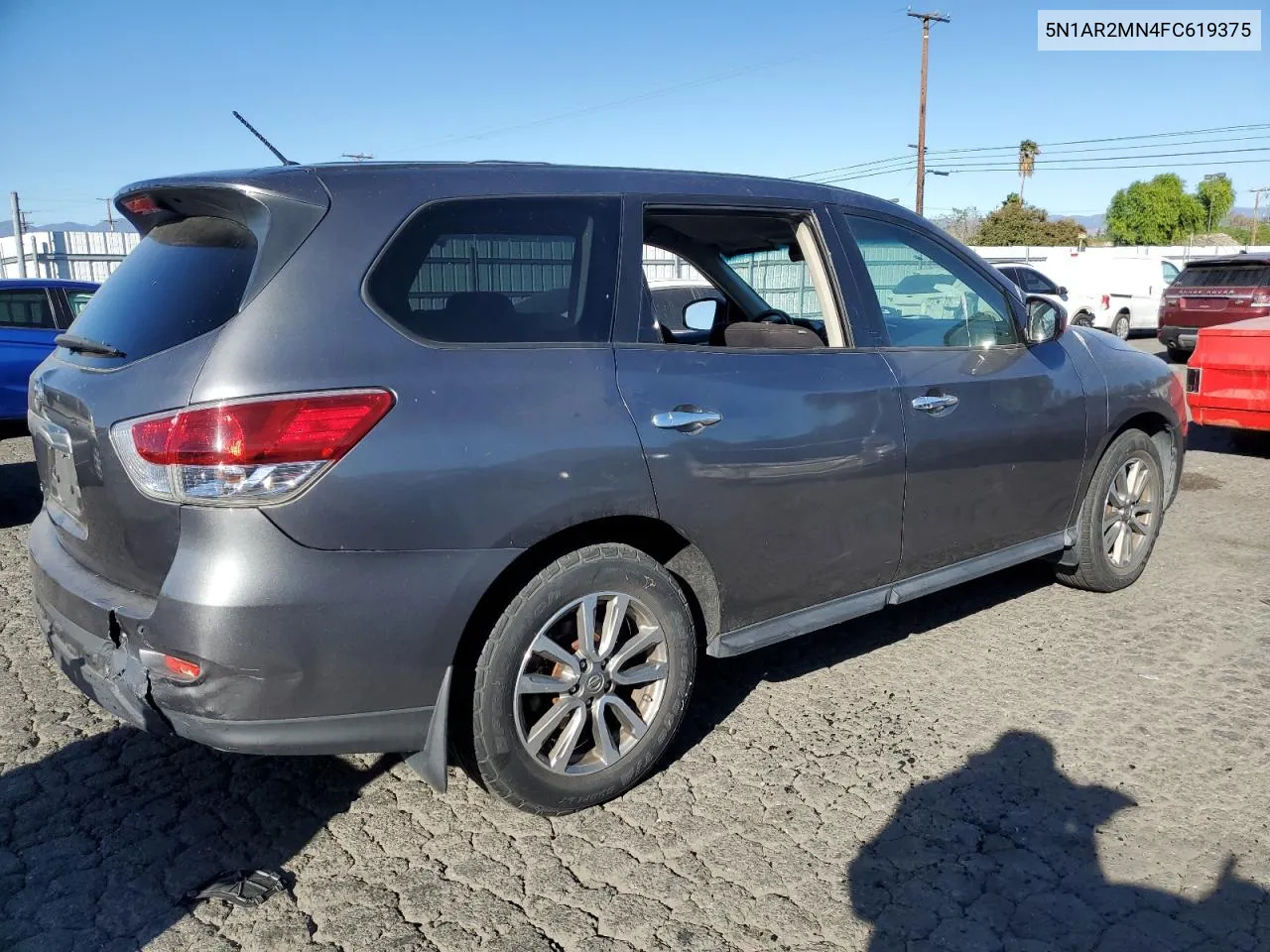 2015 Nissan Pathfinder S VIN: 5N1AR2MN4FC619375 Lot: 79233854