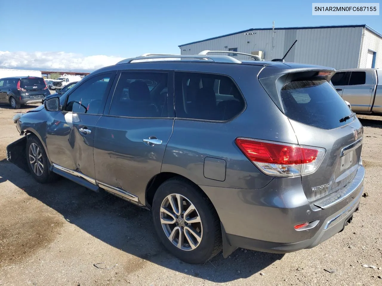 2015 Nissan Pathfinder S VIN: 5N1AR2MN0FC687155 Lot: 79239254