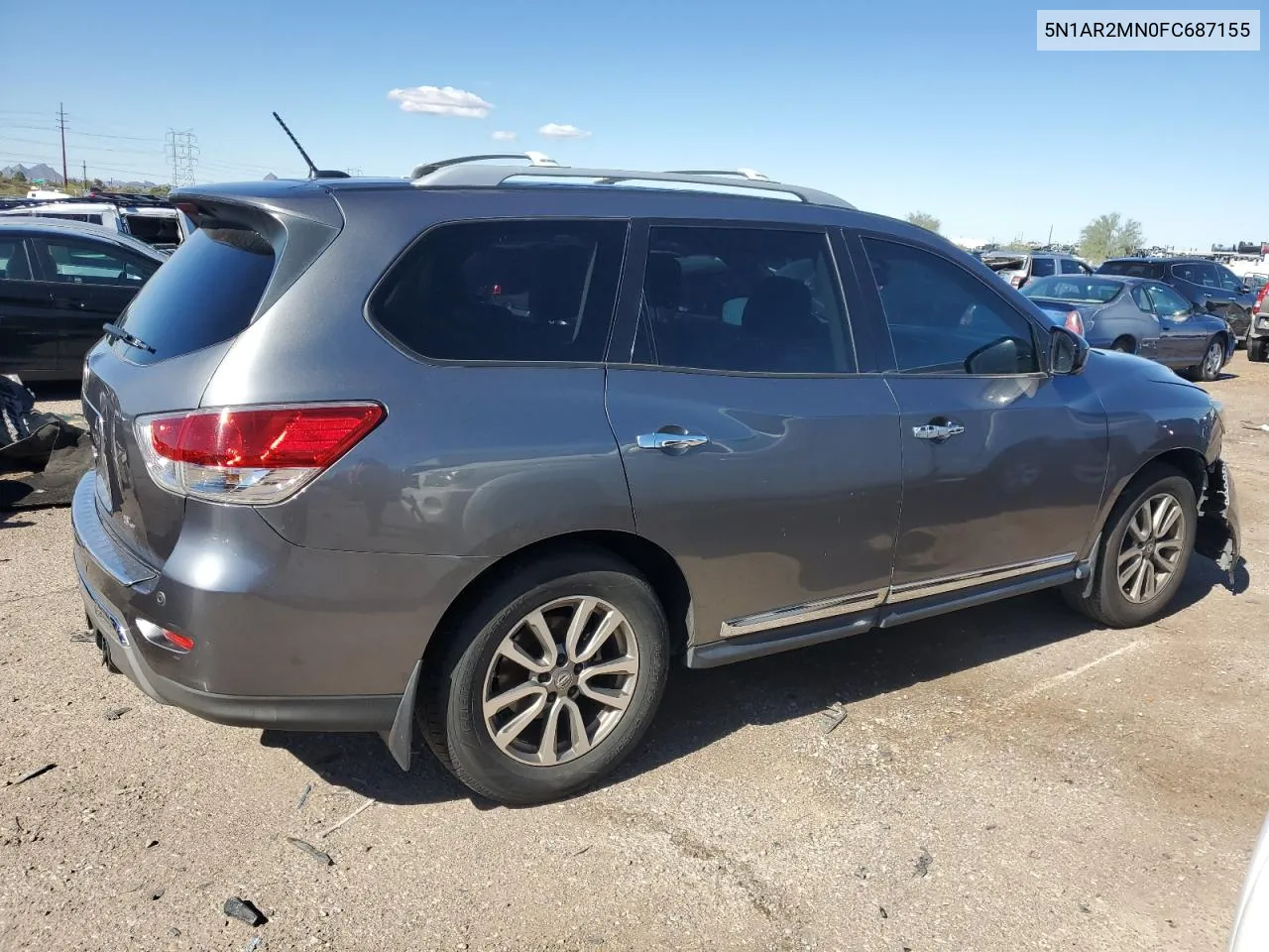 2015 Nissan Pathfinder S VIN: 5N1AR2MN0FC687155 Lot: 79239254