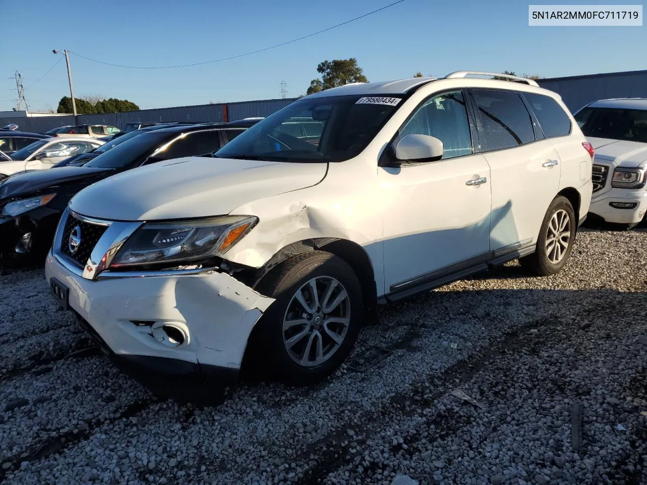 2015 Nissan Pathfinder S VIN: 5N1AR2MM0FC711719 Lot: 79580434