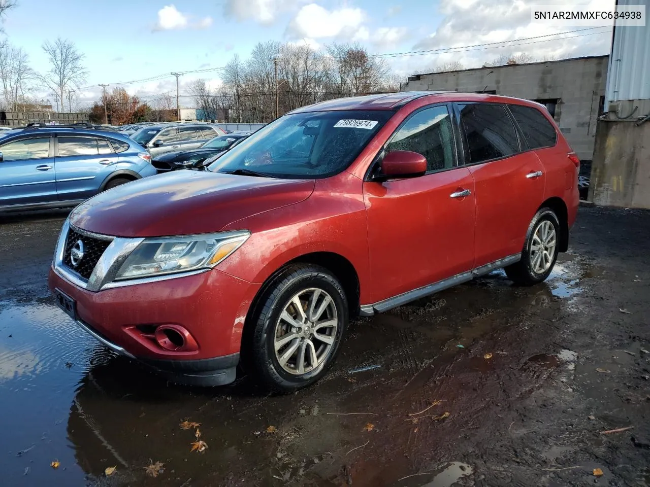 2015 Nissan Pathfinder S VIN: 5N1AR2MMXFC634938 Lot: 79826974