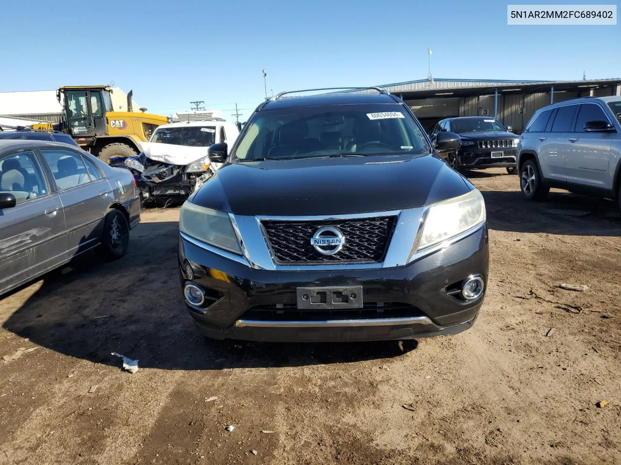 2015 Nissan Pathfinder S VIN: 5N1AR2MM2FC689402 Lot: 80034694