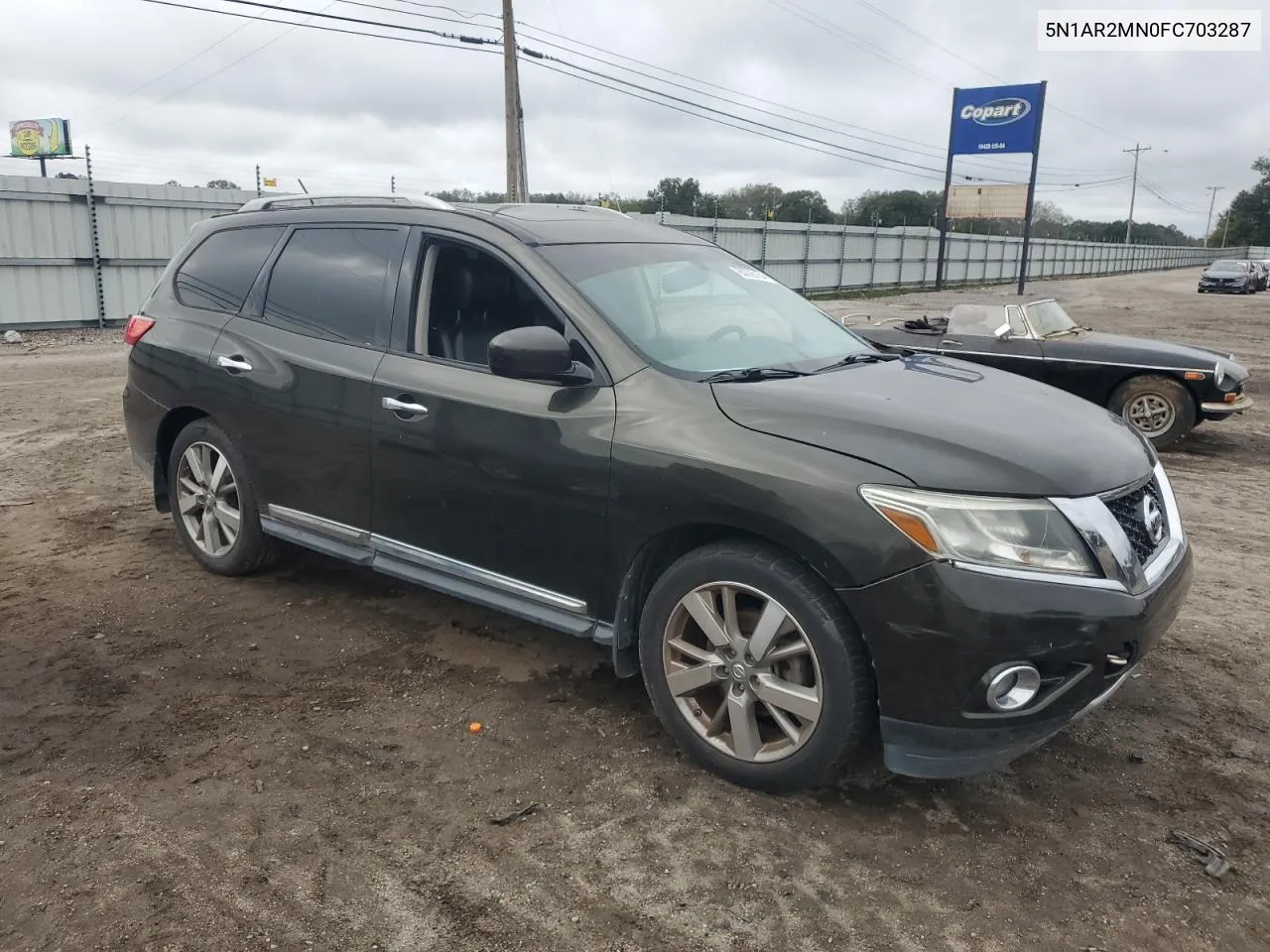 2015 Nissan Pathfinder S VIN: 5N1AR2MN0FC703287 Lot: 80096154